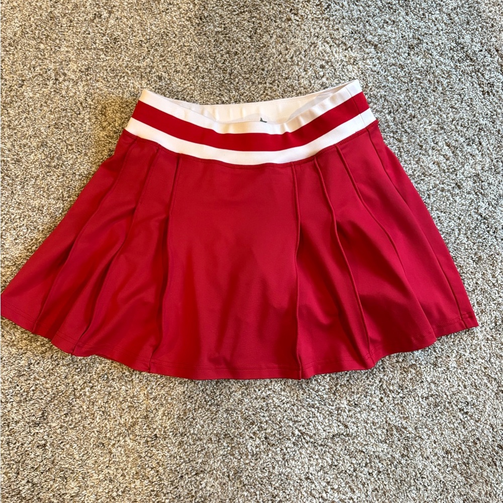 Tuckernuck Red and White Mini Skirt